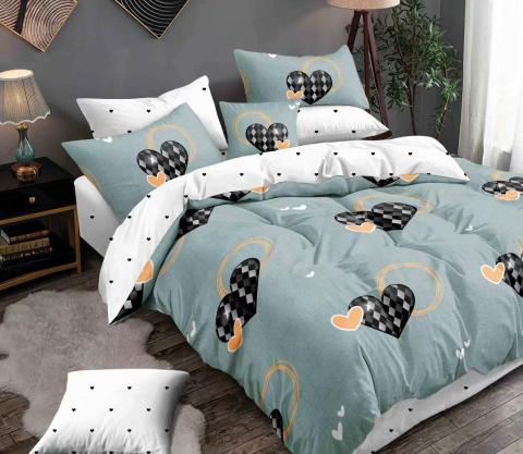 Komplet pościeli 100% satyna bawełniana (3cz - 160x200 cm)