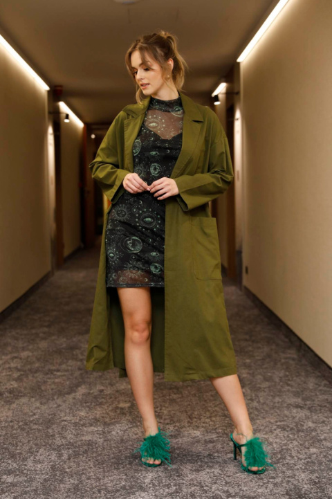 Płaszcz damski, wiosenny