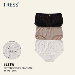 Women's panties model: 3231W 3-PAK size: M-XXL