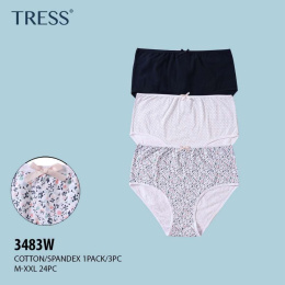 Women's panties model: 3483W 3-PAK size: M-XXL