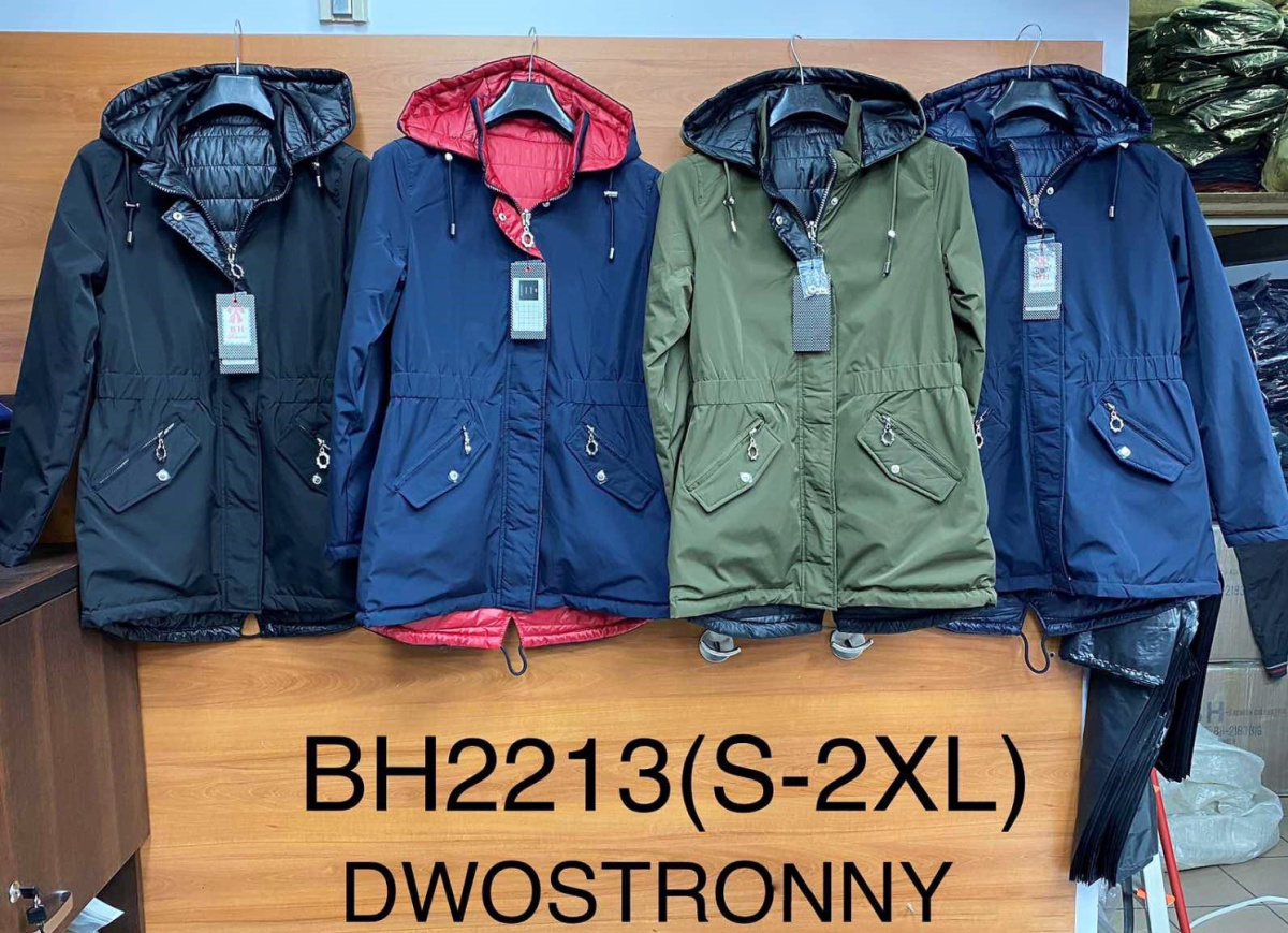 Women's jacket, spring, reversible model: BH2213 (size: S-2XL)