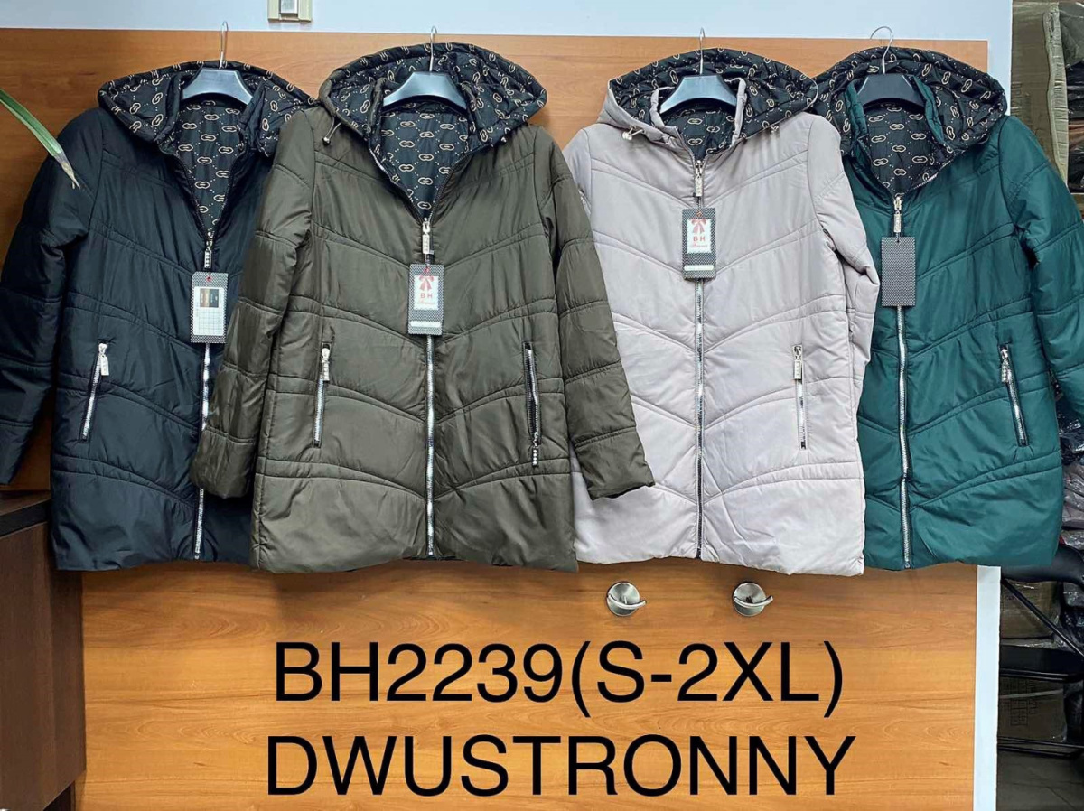 Women's jacket, spring, reversible model: BH2239 (size: S-2XL)