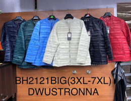 Women's jacket, spring, reversible model: BH2121 BIG (size: 3XL-7XL)