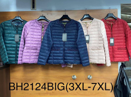 Women's jacket, spring, model: BH2124 BIG (size: 3XL-7XL)