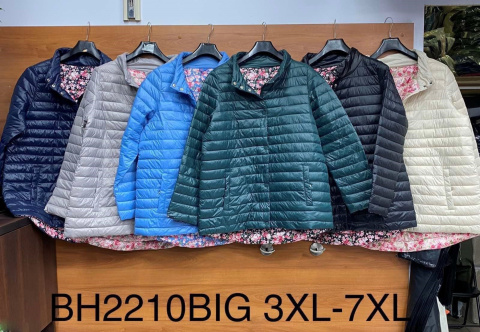 Women's jacket, spring, model: BH2210 BIG (size: 3XL-7XL)