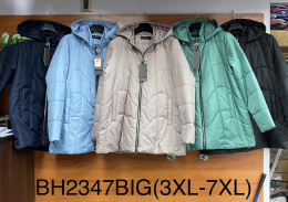 Women's jacket, spring, model: BH2347 BIG (size: 3XL-7XL)