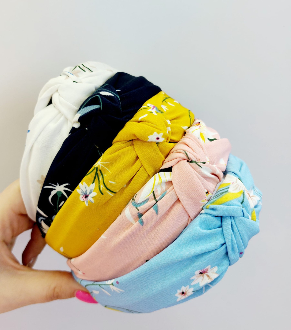Hair bands, fabric with a knot