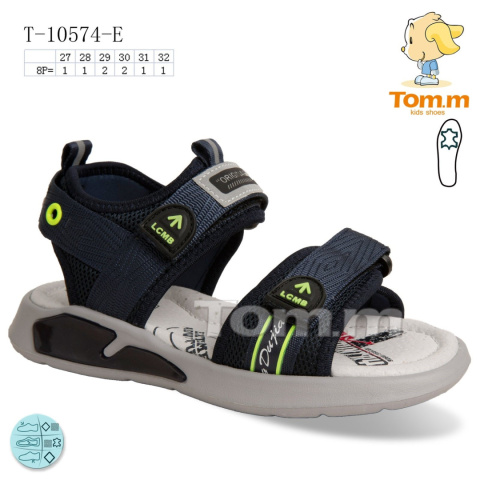 Sandały chłopięce model: T-10574-E (rozm: 27-32) TOM.M