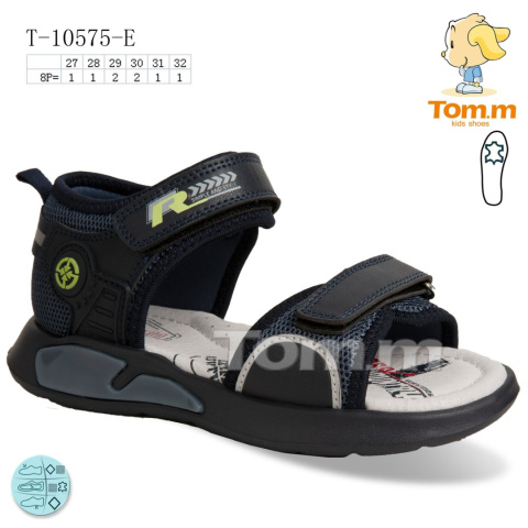 Sandały chłopięce model: T-10575-E (rozm: 27-32) TOM.M