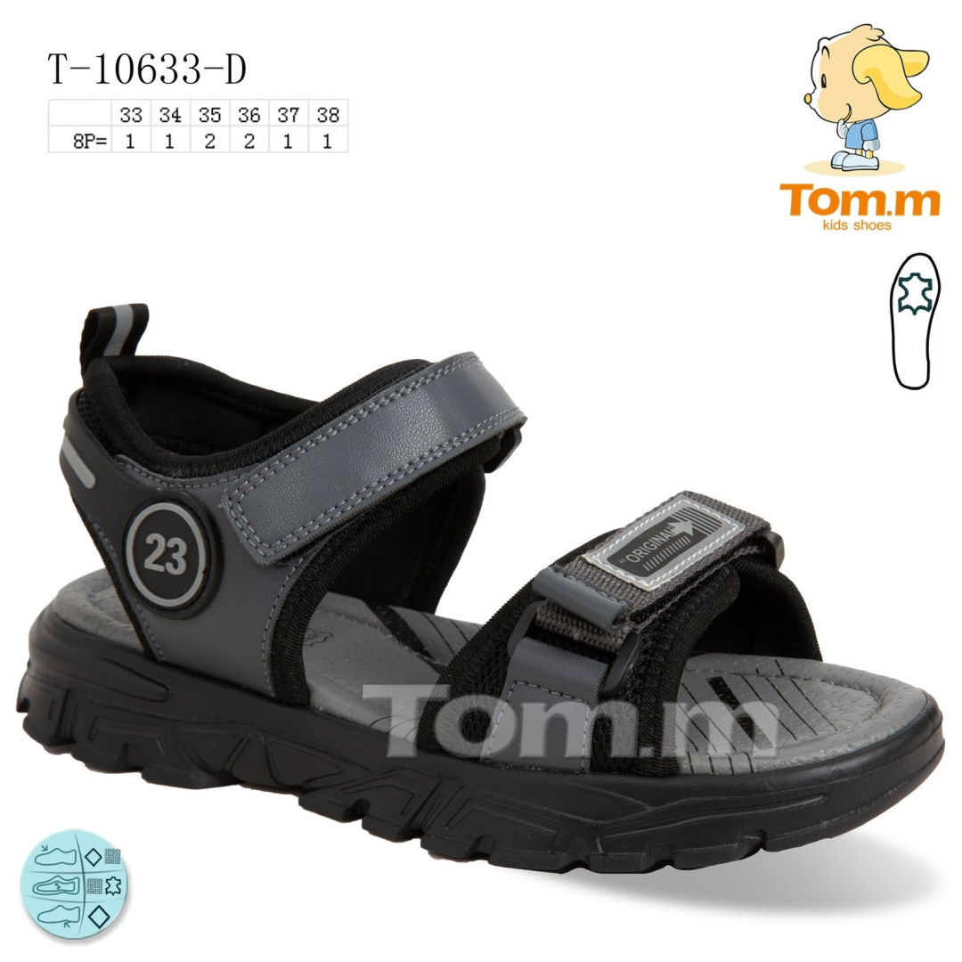 Boys' sandals model: T-10633-D (size: 33-38) TOM.M
