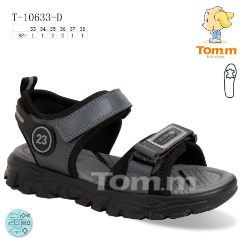 Sandały chłopięce model: T-10633-D (rozm: 33-38) TOM.M