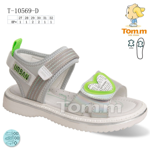 Sandały dziewczęce model: T-10569-D (rozm: 27-32) TOM.M