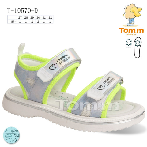 Sandały dziewczęce model: T-10570-D (rozm: 27-32) TOM.M