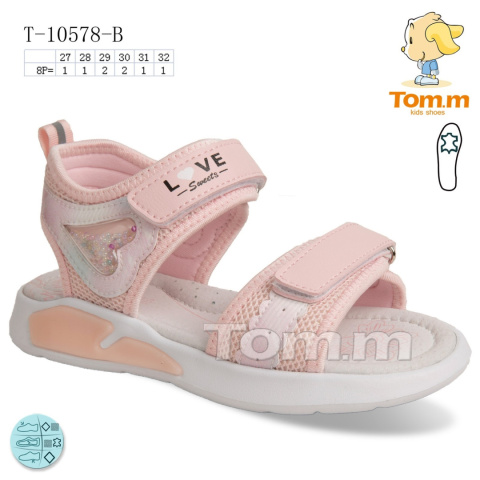 Sandały dziewczęce model: T-10578-B (rozm: 27-32) TOM.M