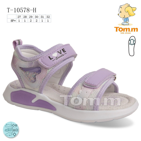 Sandały dziewczęce model: T-10578-H (rozm: 27-32) TOM.M