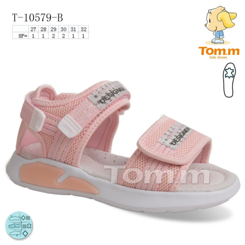 Sandały dziewczęce model: T-10579-B (rozm: 27-32) TOM.M