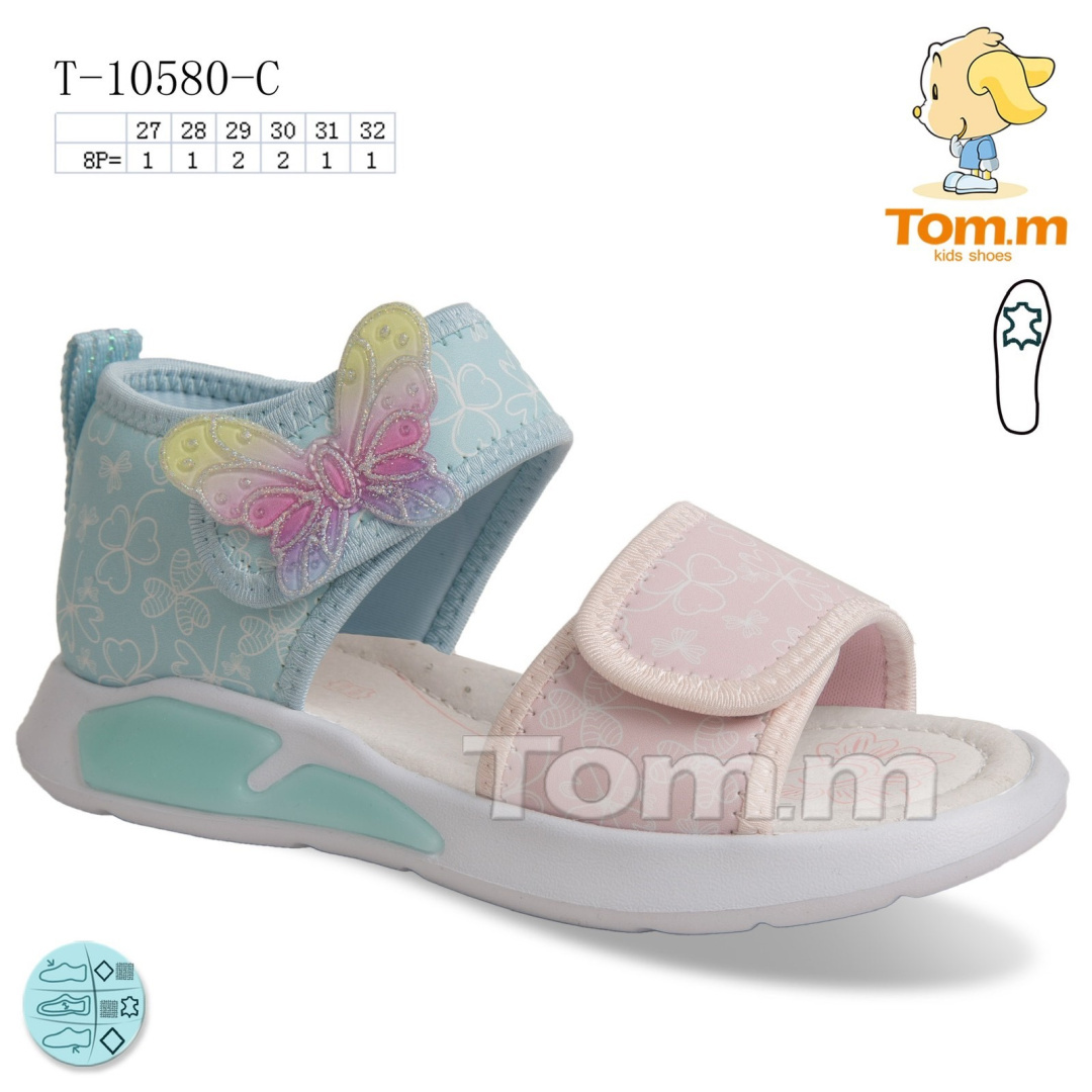 Girls' sandals model: T-10580-C (size: 27-32) TOM.M