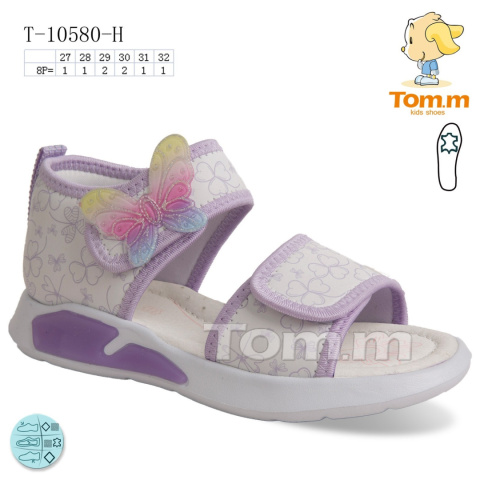 Sandały dziewczęce model: T-10580-H (rozm: 27-32) TOM.M