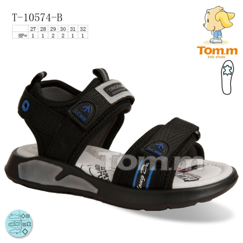 Sandały chłopięce model: T-10574-B (rozm: 27-32) TOM.M