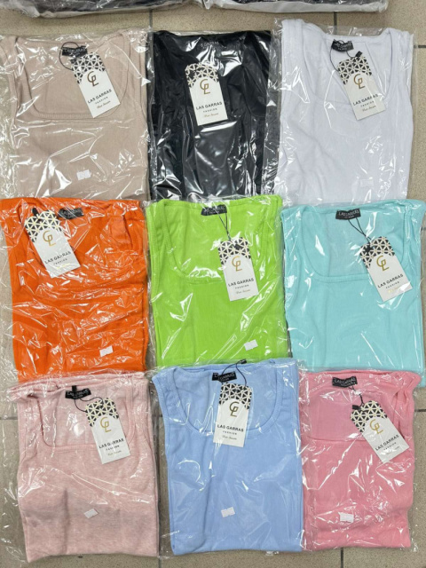 Bluzka damska PRĄŻEK na ramiączka - rozm. UNI