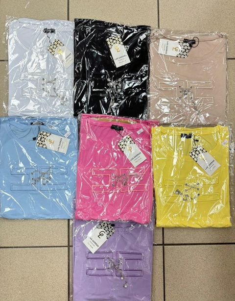 Women's blouse with short sleeves - size UNI.