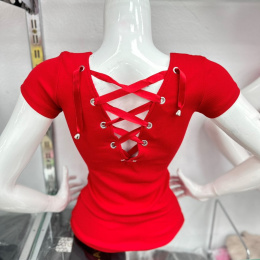 Women's blouse STRING with short sleeves - size UNI.