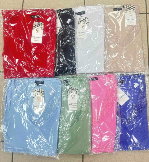 Bluzka damska PRĄŻEK z krótkim rękawem - rozm. UNI