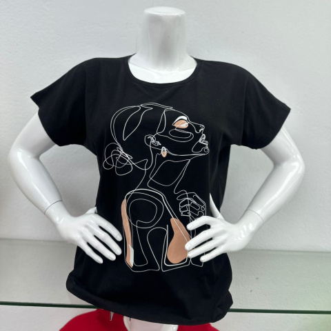 Bluzka damska z krótkim rękawem - rozm. UNI