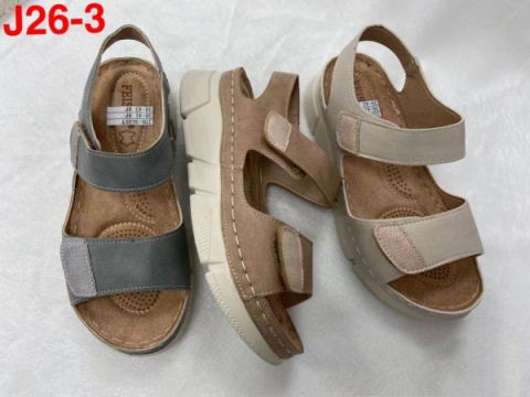 Damskie buty - sandały model: J26-3 rozm. 36-41 (12P) i 39-43 (8P)