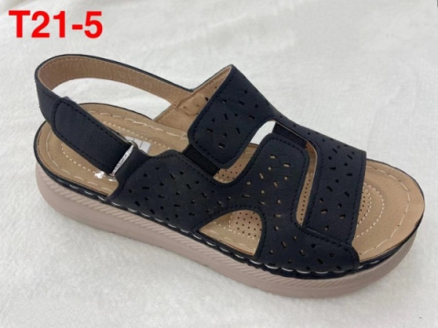Damskie buty - sandały model: T21-5 rozm. 36-41 (12P) i 39-43 (8P)