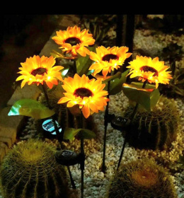 Garden lamps, solar - sunflower