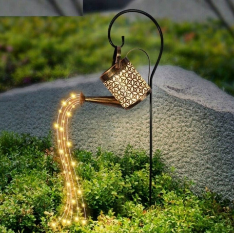 Lampy ogrodowe, solarne - konewka