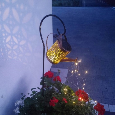 Lampy ogrodowe, solarne - konewka