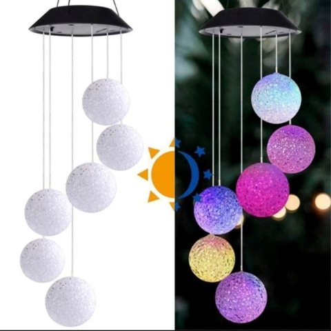 RGB LED solar lights - wind chime