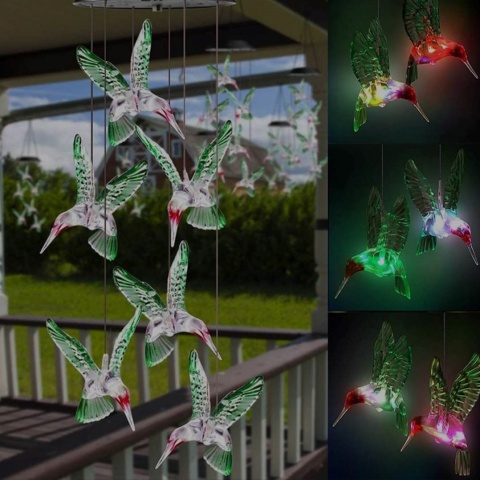 Lampy ogrodowe, solarne - ptaszki