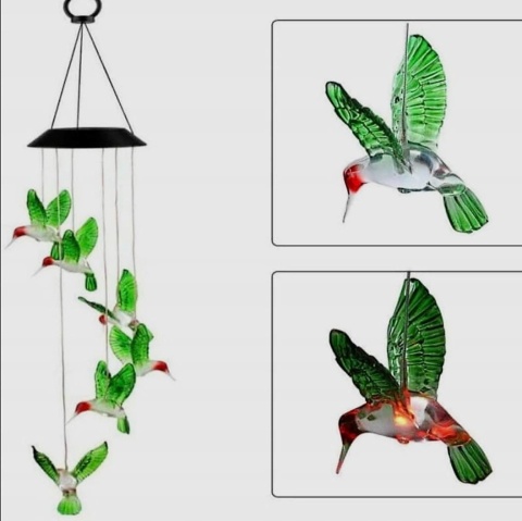 Lampy ogrodowe, solarne - ptaszki