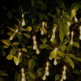 Garden lights, solar lights - garland of drops 40 LED