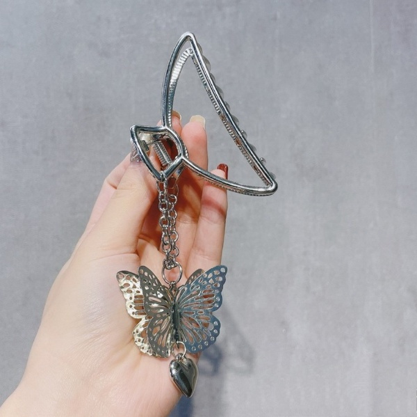 Metal clips - hair clamps in silver color