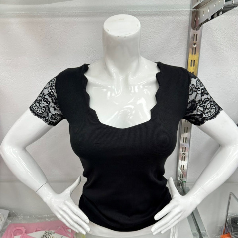 Bluzka damska PRĄŻEK z krótkim rękawem - rozm. UNI