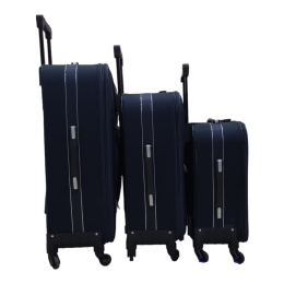 Set of 3 travel suitcases on wheels