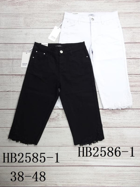 Krótkie, jeansowe spodenki damskie model: HB2585-1 (rozm. 38-48)