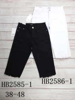Women's denim shorts model: HB2586-1 (sizes 38-48)