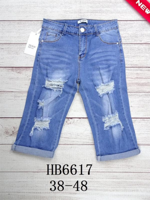 Krótkie, jeansowe spodenki damskie model: HB6617 (rozm. 38-48)