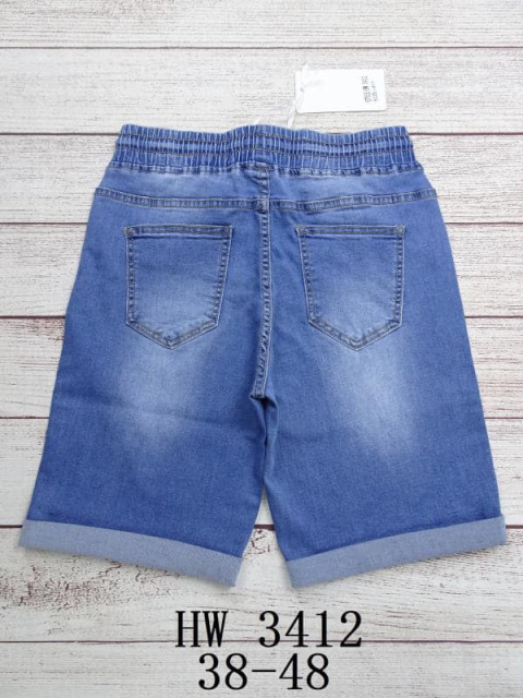 Krótkie, jeansowe spodenki damskie model: HW3412 (rozm. 38-48)