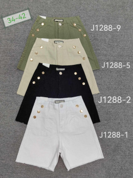 Women's denim shorts model: J1288 (sizes 34-42)