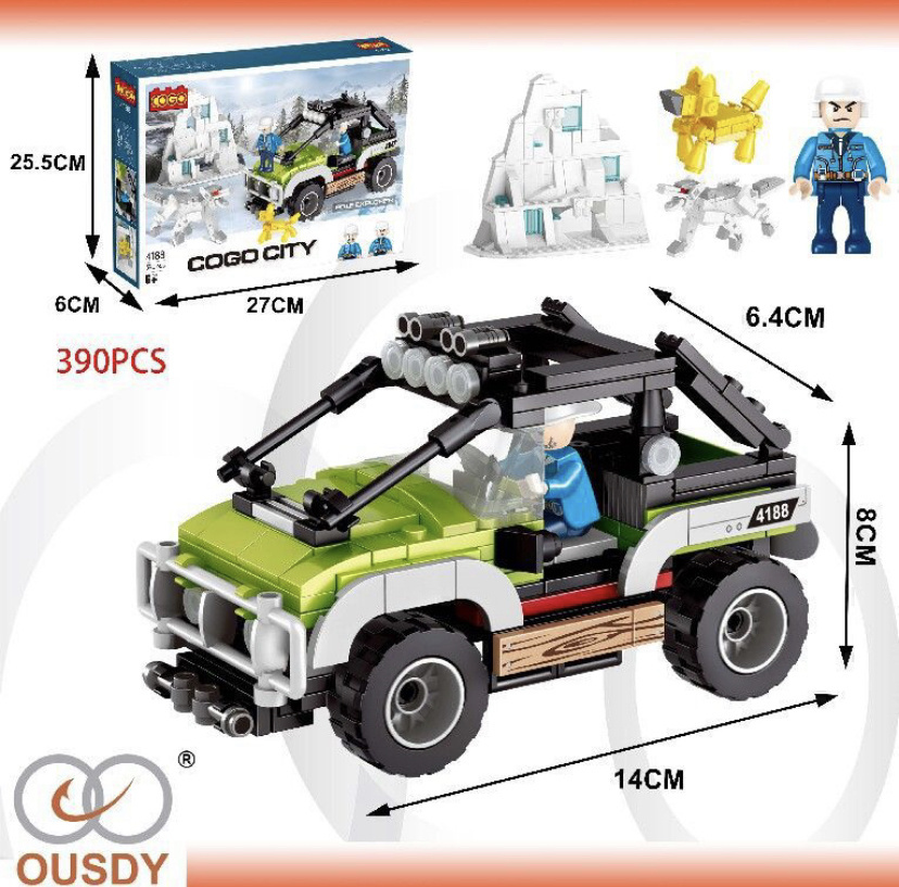 Toys for children - set of bricks - car