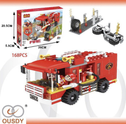 Toys for children - set of bricks - fire truck