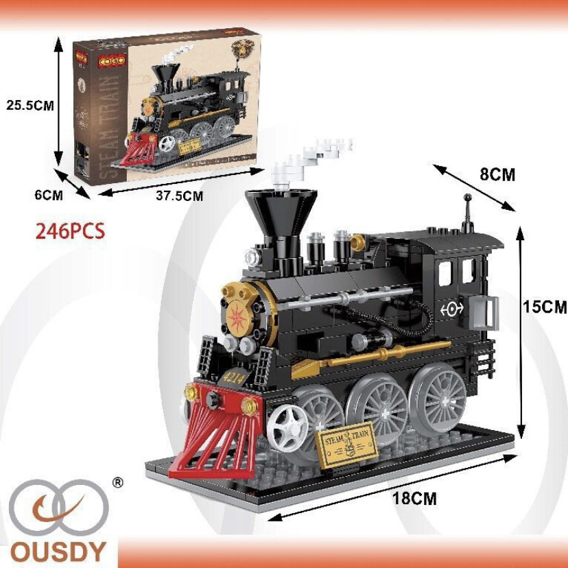 Toys for children - set of bricks - locomotive