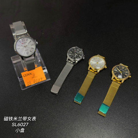 Zegarki damskie na metalowej bransolecie, model: SL6027