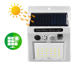 LED solar wall lamp with alarm and remote control BK-666